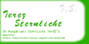 terez sternlicht business card